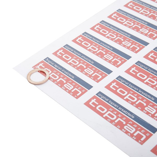 TOPRAN Blīvgredzens, Eļļas noliešanas korķis 104 474 Korķis eļļas vācele TOPRAN SENATOR 104 474 lēti