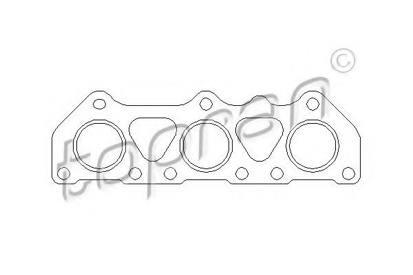 TOPRAN Exhaust manifold gasket 110 505 TOPRAN 110 505 Exhaust manifold gasket