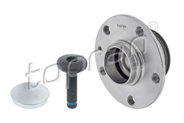 TOPRAN Pyöränlaakerisarja 110 532 Pyöränlaakerisarja TOPRAN Taka-akseli, vasen, Taka-akseli, oikea, Pyöränlaakeri integroitu pyörännapaan, rasvakupilla, Ruuvilla, 136 mm