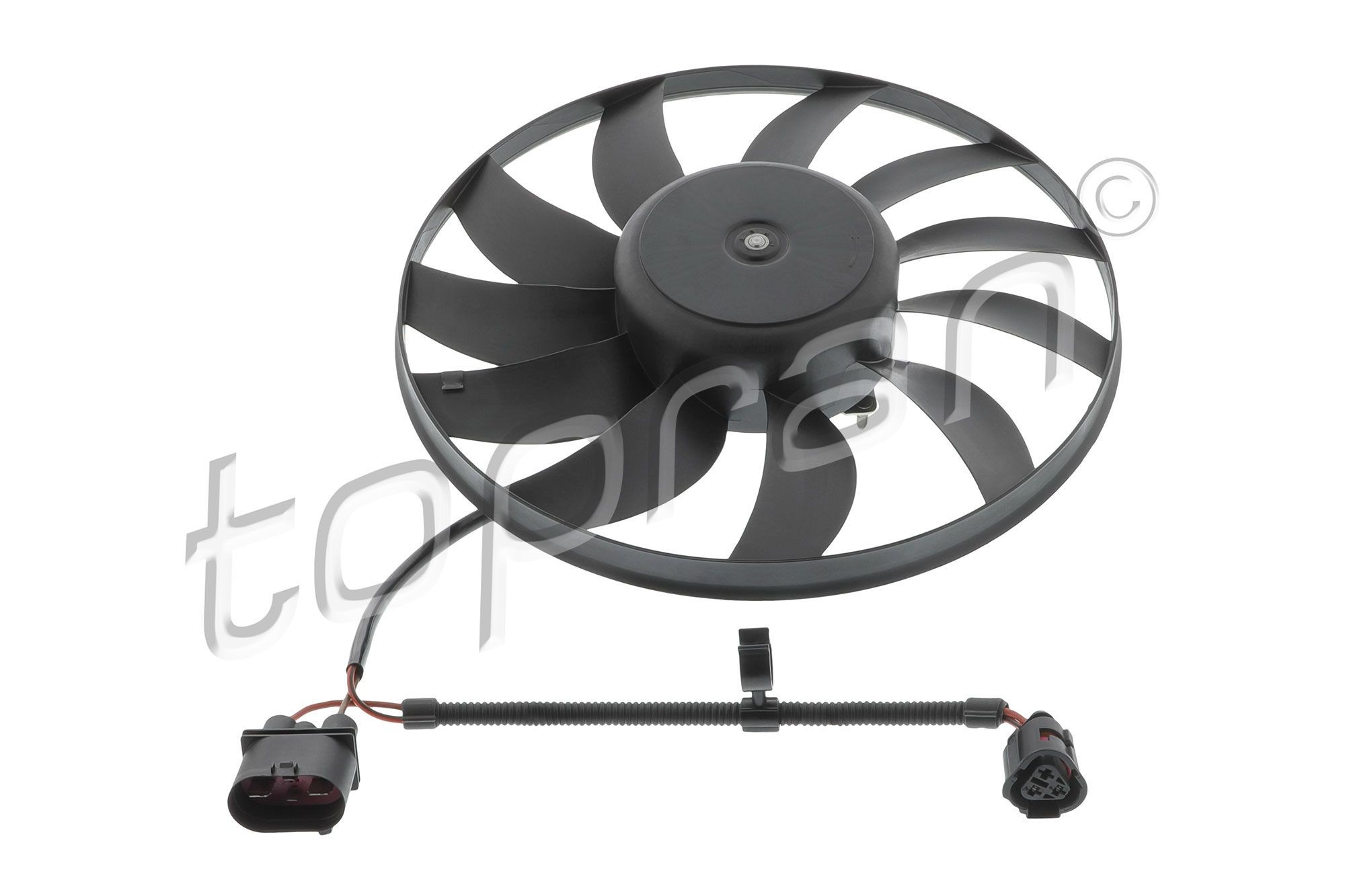TOPRAN Ventilátor chladenia motora 112 321 112 321 Ventilátor chladiča TOPRAN DACIA SANDERO