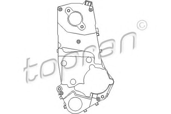 Avdekning, tannrem TOPRAN 207 864 TOPRAN 207 864: Avdekning tannrem Opel FRONTERA 1999