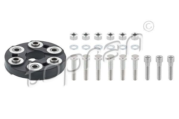 TOPRAN Hardyschijf 400 243 400 243 Askoppelingsplaat NISSAN VANETTE TOPRAN