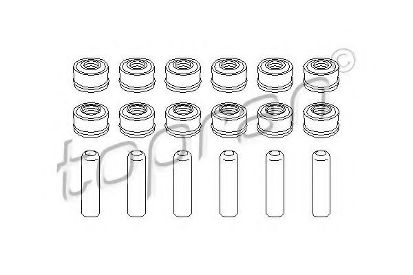TOPRAN Packningssats, ventiler 401 125 401 125 TOPRAN ventilpackning Opel CROSSLAND X