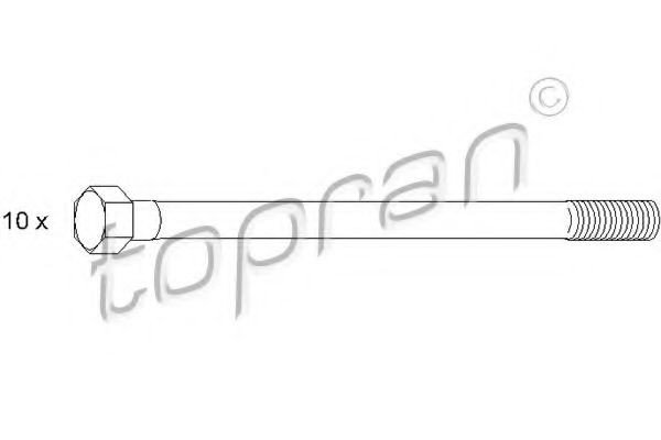 TOPRAN Topbolte-sæt 500 361 Topstykkebolt TOPRAN Toyota RAV 4 500 361