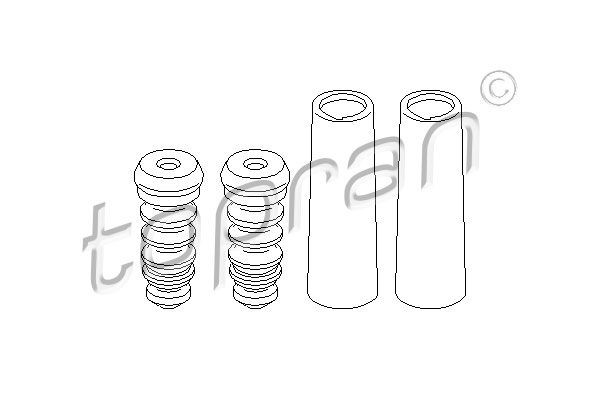 TOPRAN Dust cover kit, shock absorber 914 103 Peugeot 308 TOPRAN shock absorber dust cover & bump stops 914103