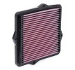 K&N Filters | Filtro de ar 33-2047 para HONDA CRX III Targa (EH, EG) baratas online