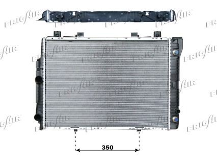 FRIGAIR Jäähdytin, moottorin jäähdytys 0106.3002 Mercedes W140 jäähdytin FRIGAIR 0106.3002