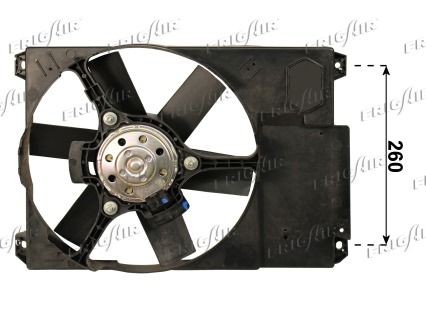 FRIGAIR Køleventilator 0504.1195 0504.1195 Køleventilator PEUGEOT 308 FRIGAIR