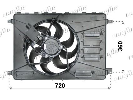 FRIGAIR Jäähdyttimen tuuletin 0505.2027 FRIGAIR 0505.2027 Ford Mondeo MK4 BA7 jäähdyttimen tuuletin vaihto hinta