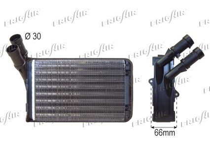 FRIGAIR Výmenník tepla vnútorného kúrenia 0603.3002 Výmenník tepla vnútorného kúrenia Citroën N1 0603.3002 FRIGAIR