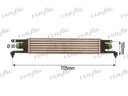 FRIGAIR Intercooler 0704.3123 Fiat RITMO Radiator intercooler FRIGAIR 0704.3123