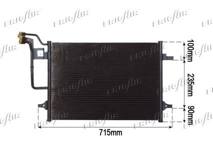 Kondensaator, kliimaseade FRIGAIR 0810.3017 FRIGAIR 0810.3017: Kliimaradiaator Škoda SUPERB 2003