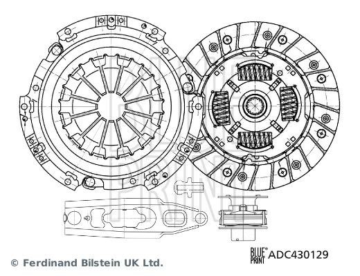 BLUE PRINT Σετ συμπλέκτη ADC430129 BLUE PRINT ADC430129 γνήσια Αγωνιστικός συμπλέκτης Mitsubishi Colt CZC κόστος