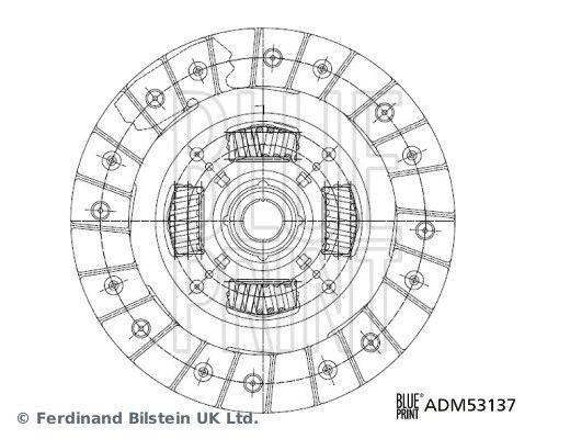 Disco de embraiagem BLUE PRINT ADM53137 BLUE PRINT ADM53137 Disco de embraiagem MAZDA 6 2015
