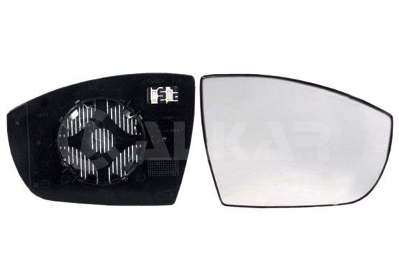 ALKAR Vetro specchio, specchio esterno 6412134 ALKAR 6412134 Vetro specchietto Transit Mk3 Camion pianale/Telaio (VE6) prezzo