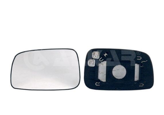 Spoguļstikls, Ārējais atpakaļskata spogulis ALKAR 6431265 ALKAR 6431265 Spoguļstikls priekšā kreisais labais Toyota HIACE 2003