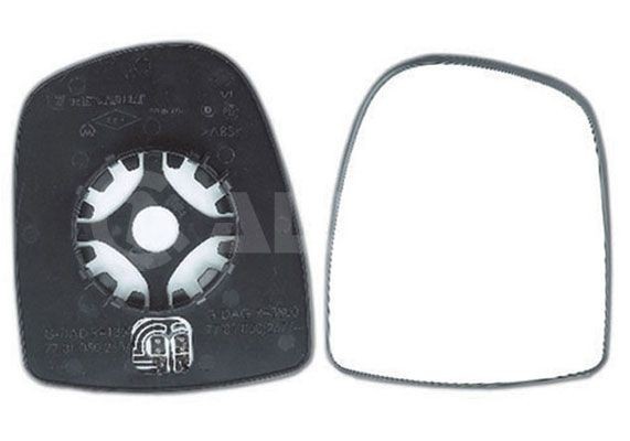 ALKAR Vidro de espelho, espelho retrovisor exterior 6432750 Vidro de espelho retrovisor exterior Nissan Y61 6432750 ALKAR
