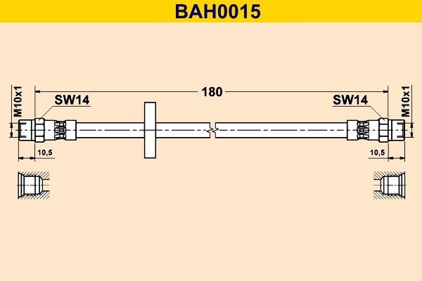 Barum Remslang BAH0015 BAH0015 Barum Remslangen Nissan goedkoop