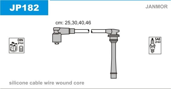 JANMOR Ignition Cable Kit JP182 JP182 JANMOR ignition leads KIA PICANTO