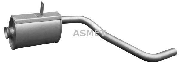 ASMET Fremre eksospotte 02.004 Forreste lyddemper ASMET Mercedes-Benz A-Klasse 02.004