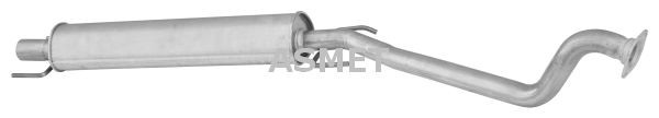 ASMET Silenziatore anteriore 05.118 05.118 costo Marmitta anteriore Volkswagen SCIROCCO ASMET