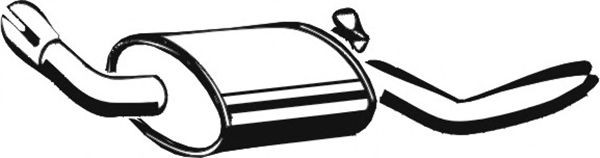 ASMET Bakre eksospotte 07.021 ASMET 07.021 Sluttlyddemper Ford Escort GAF pris