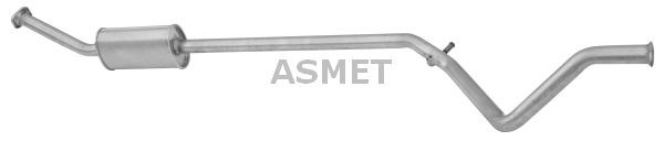 ASMET Mittenljuddämpare 08.053 08.053 ASMET resonator avgassystem PEUGEOT 301