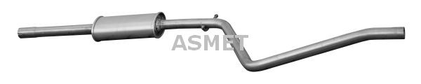 ASMET Front Silencer 10.100 RENAULT MEGANE ASMET front silencer 10100