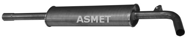 ASMET Keskiäänenvaimentaja 10.103 Renault Scenic 2 keskimmäinen äänenvaimennin ASMET 10.103