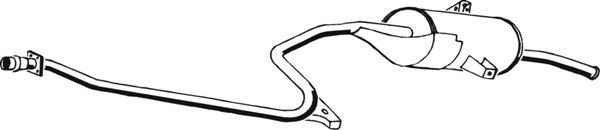 ASMET Rear silencer 15.001 15.001 ASMET exhaust silencer HYUNDAI TERRACAN