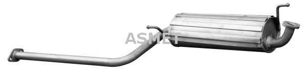 ASMET Rear silencer 15.013 15.013 ASMET exhaust silencer for HYUNDAI TERRACAN