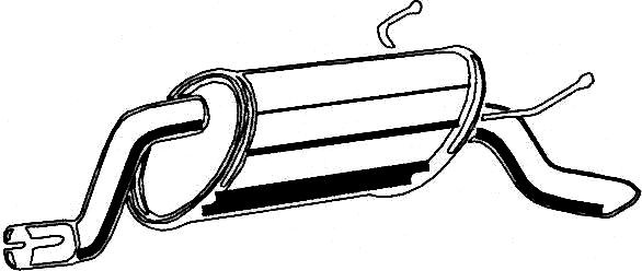 ASMET Silencieux arrière 16.080 16.080 Silencieux arrière ASMET FIAT CINQUECENTO