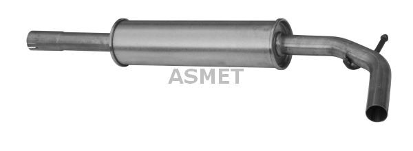 ASMET Mittenljuddämpare 19.010 ASMET 19.010 Mellan ljuddämpare Seat Cordoba 6K5 original