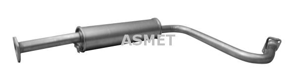 ASMET Uitlaat middendemper 24.025 Hyundai ACCENT Tussendemper ASMET 24.025