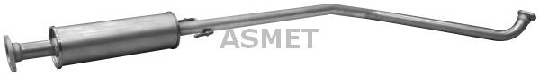 ASMET Fremre eksospotte 31.002 Forreste lyddemper ASMET Renault MEGANE 31.002