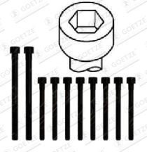 GOETZE Jogo de parafusos da cabeça do motor 22-76005B Jogo de parafusos da cabeçote GOETZE Hyundai ELANTRA 22-76005B