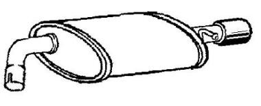 Bakre eksospotte VEGAZ JS-34 VEGAZ JS-34 Sluttlyddemper JAGUAR XK 2005