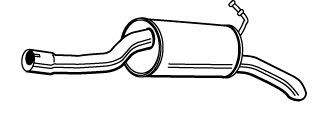 Silencieux arrière VEGAZ FS-544 VEGAZ FS-544: Silencieux arrière Ford TRANSIT CONNECT 2023