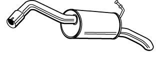 VEGAZ Panela de escape traseira FS-546 VEGAZ FS-546 Panela de escape traseira Ford Transit Connect mk1 originais preço