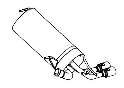 Koncový tlmič výfuku VEGAZ PGS-366 VEGAZ PGS-366: Zadný tlmič výfuku Dodge CHARGER 2017