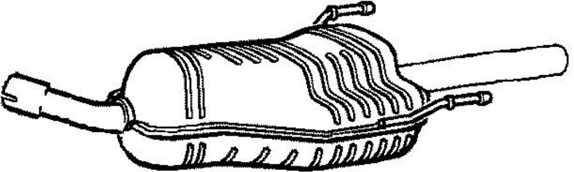 VEGAZ Πίσω σιλανσιέ OS-706 VEGAZ OS-706 Σιλανσιέ Opel Astra H TwinTop τιμες