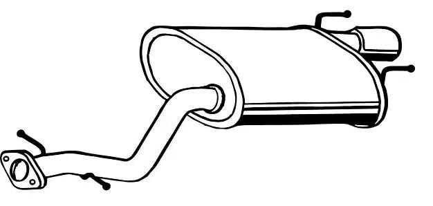 Izplūdes gāzu trokšņa slāpētājs (pēdējais) VEGAZ TS-323 VEGAZ TS-323 Izplūdes gāzu trokšņa slāpētājs LEXUS GS 2011