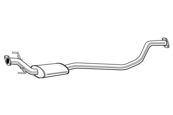 VEGAZ Keskiäänenvaimentaja RS-386 RS-386 VEGAZ Pakoputki äänenvaimennin keski RENAULT 8