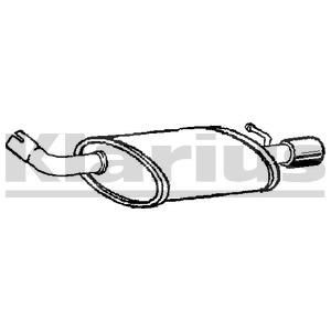 VEGAZ Rear silencer JS-33 VEGAZ JS-33 Rear silencer