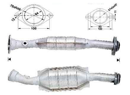 VEGAZ Katalysator CK-929 VEGAZ CK-929 Universele katalysator Citroen XM goedkoop