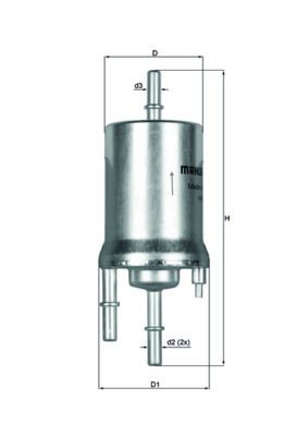 MAHLE Fuel filter KL 156/1 MAHLE KL 156/1 Skoda Fabia Praktik fuel filter replacement