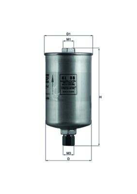 MAHLE Kütusefilter KL 88 MAHLE KL88 Kütusefilter Audi 100 Avant C3 hind