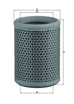 MAHLE Õhufilter LX 130 MAHLE LX 130 Õhufilter ASTON MARTIN Virage Volante odava hinnaga