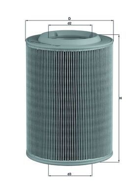 MAHLE Vzduchový filter LX 314 MAHLE LX 314 Vzduchový filter