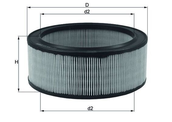 MAHLE Luchtfilter LX 516 MAHLE LX 516 originele Luchtfilter Transit Mk3 Bus (VE6) kosten